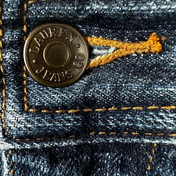 Ralph Lauren Jeans Co Denim Skirt Vintage Y2K Back Cinch Buckle 12 Equestrian - Picture 5 of 10